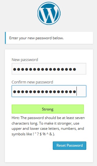 How to reset WordPress admin password