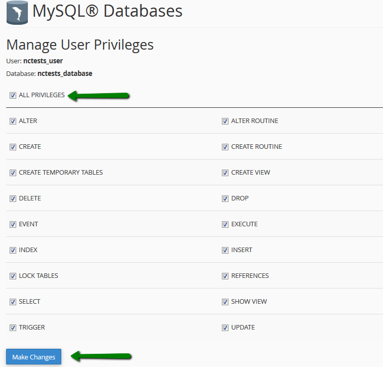 How to import and export a database via SSH